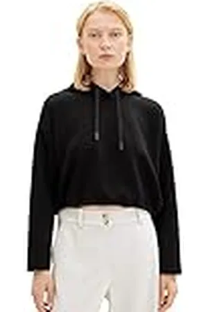 TOM TAILOR Basic sweatshirt met capuchon voor dames, , XL
