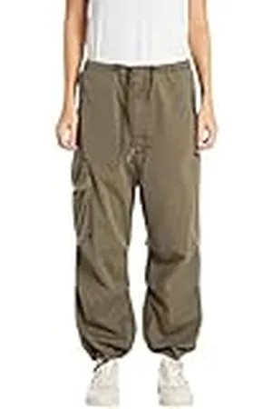 Replay Cargobroek voor dames met brede pijpen, , XS