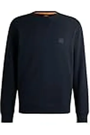 HUGO BOSS Westart Relaxed-Fit sweatshirt van katoen met logo-patch, , S