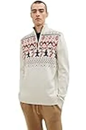 TOM TAILOR Uomini Kersttrui met opstaande kraag 1032308, , XXS