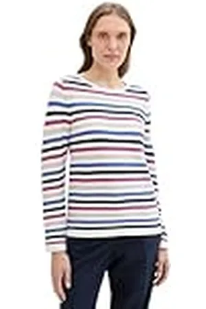 TOM TAILOR Basic gebreide trui voor dames van biologisch katoen, , S