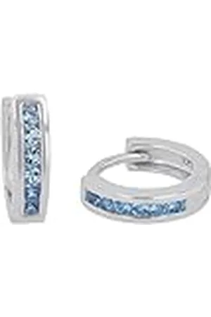 Prinzessin Lillifee Oorringen 925 sterling zilveren meisjeskinderoorbellen, met zirkonia synth., 1,2 cm, zilver, geleverd in sieradengeschenkdoosje, 2036438