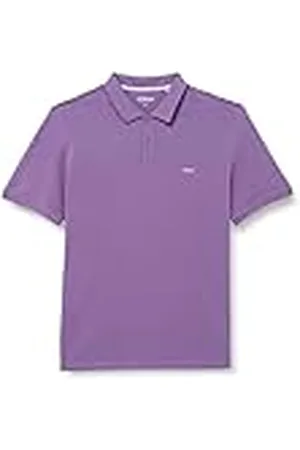 QS by s.Oliver Bernd Freier GmbH & Co. KG Poloshirt voor heren, korte mouwen, lila, maat S, , S