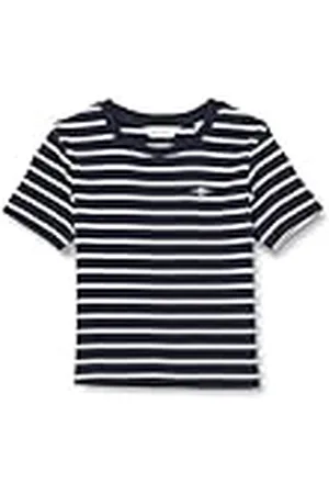 GANT T-shirt voor meisjes, gestreept schild, slim, , 176