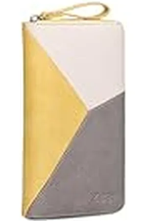 Zwei Damesportemonnee JANA J2 Wallet 20 x 11 cm hoogwaardig kunstleer in driekleurig design, portemonnee met 12 kaartvakken, muntvak, doorzichtig vak voor identiteitskaarten, met ritssluiting rondom