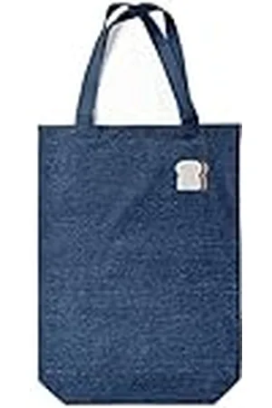 Green Fish Denim-draagtas, bedrukt, boodschappentas, machinewasbaar, opvouwbaar, handtas van jeans met handgrepen, 22 x 26 cm, , Eén maat, modern