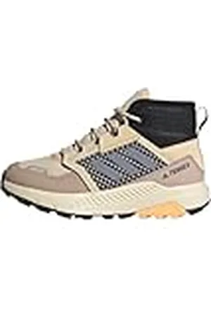 adidas Uniseks-Kind Terrex Trailmaker Mid RAIN.RDY Hiking Shoes, Sand/Silver Violet/Acid Orange, 36 2/3 EU