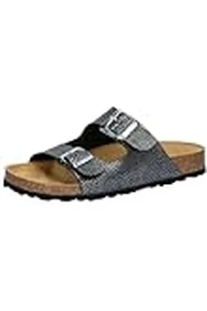 LICO Bioline Platino Sandalen, voor dames, zwart/zilver, 40 EU, , 40 EU