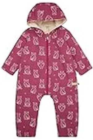 loud + proud Baby-meisjes waterafstotend met teddyvoering, GOTS-gecertificeerd Outdooroverall, , 74-80
