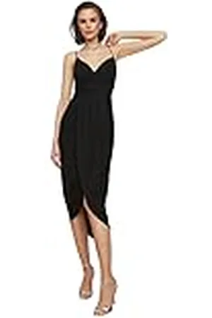 Trendyol Dames Black Ribbon gedetailleerde cocktailjurk, maat 38