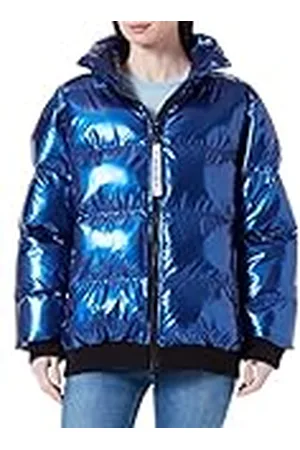 Moschino Technical Fabric Allover bedrukte jas voor dames, , S