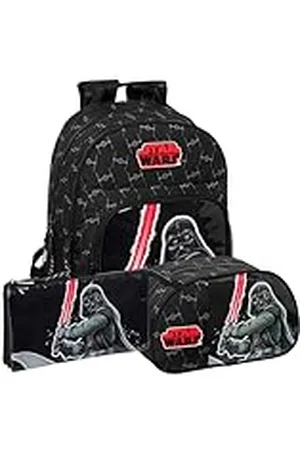 Safta | Star Wars The Fighter rugzak, etui en toilettas Star Wars - rugzak, tas en make-uptas, uniek design, officiële Star Wars-licentie, 3-delige set, Meerkleurig, ST, Klassiek