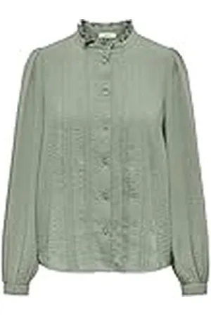 JDY Ellis L/S Lace Shirt WVN Noos, , 40
