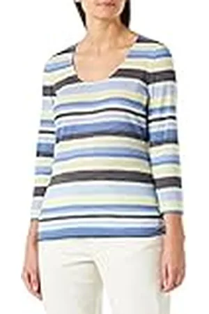 Gerry Weber Edition Dames 977012-44012 T-shirt, blauw gestreept, 40, , 40