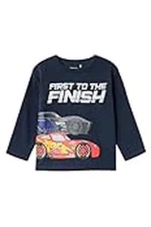 NAME IT Jongens Nmmasker Cars Nreg Ls Top Box Wdi shirt met lange mouwen, , 92