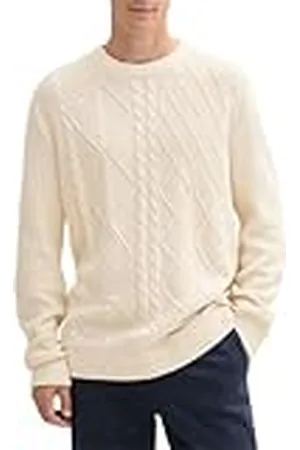 TOM TAILOR 1043343 Pullover, 27469 Smooth Light Sand, XXXL heren, , 3XL