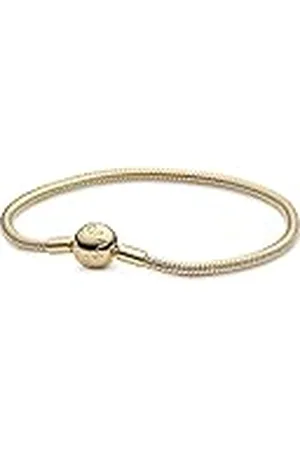 PANDORA Moments Schlangen-Gliederarmband in Gold mit 14 Karat vergoldete Metalllegierung Moments Collection