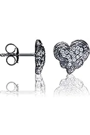 ORPHELIA ZO-7082 Oorstekers voor dames, 925 zilver, zirkonia, wit, rond geslepen, Zilver, Zirkonia