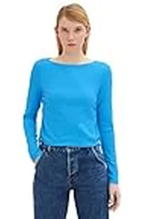 TOM TAILOR Dames T-shirt met lange mouwen 1035371, , XL