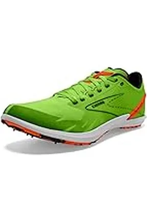 Brooks Draft XC Spikeless, herensneakers, groen gecko/rood oranje/wit, 46,5 EU