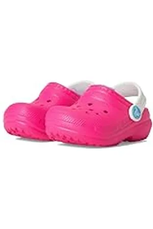 Crocs Klassieke gevoerde klomp T, Pink Crush/Multi, 7 UK, , 7 UK