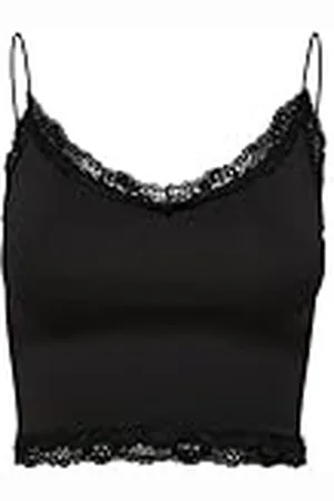 ONLY Onlvicky Lace Seamless Cropped Noos top voor dames, , M/L