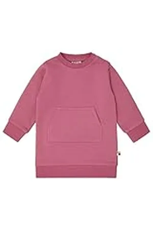 loud + proud Zachte sweat voor meisjes, GOTS-gecertificeerd, kinderjurk, , 74-80