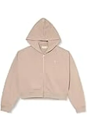 Calvin Klein Jeans Dames CK EMBRO BADGE ZIP-THROUGH J20J222885, Zip Through Sweatshirt, Grijs, S, , S