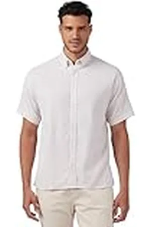 JACK & JONES Heren JCOCLASSIC Oxford Shirt SS Relaxed SN overhemd, kobblestone/detail: strepen, L, , L