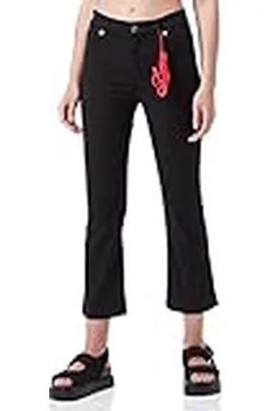 Moschino Midi Flare in Stretch Lyocell Gabardine onderbroek, , 29 dames, , 52 NL