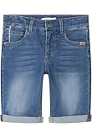 NAME IT Jongensshorts, slimfit, blauw , 104
