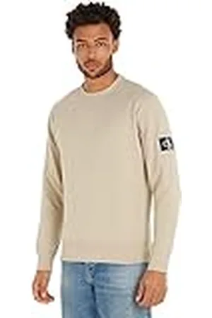 Calvin Klein Jeans heren Sweatshirts Badge Crew Neck J30j323426, , XXS