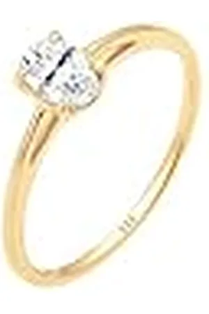 Elli Dames geelgouden verlovingsring met effen band - 0610890517_58