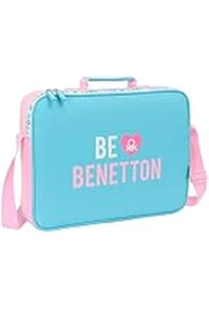 Safta BENETTON UNIQUE - Schooltas, aktetas, schoudertas, comfortabel en veelzijdig, kwaliteit en duurzaamheid, 38 x 6 x 28 cm, , M, Casual