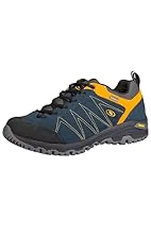 BRUTTING Mount Kapela Low Uniseks volwassenen Trail-hardloopschoenen, Marineblauw/oranje, 42 EU