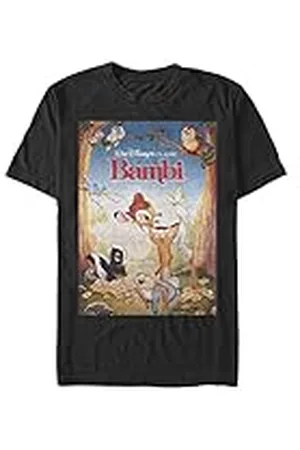 Disney Bambi - Beautiful Friendships Unisex Crew neck T-Shirt Black XL