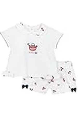 chicco Set van katoen: T-shirt en shorts trainingspak voor meisjes 0-24, , 0 Maanden