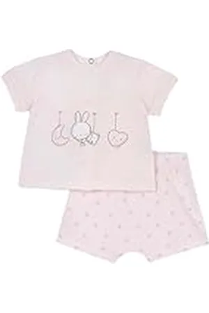 chicco 2-Delige Set Van T-Shirt En Korte Broek (1) baby-meisjes, , 6M, Design in Italië