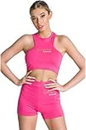 Gianni Kavanagh Pink Gianni Crop Top T-shirt voor dames, yellow, S