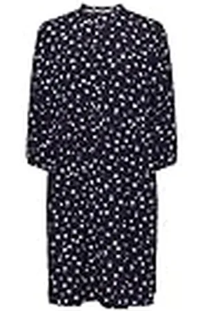 ESPRIT Midi-jurk met bloemenprint en knopen, , 36