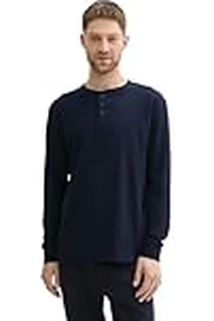 TOM TAILOR Heren T-shirt met lange mouwen, , XXL