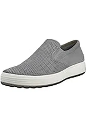 Ecco Soft 7 M Schoen voor heren, Wild Dove Nubuk Lãwe Geperforeerd, 43/44 EU