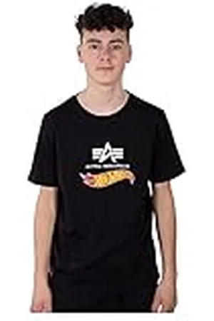 Alpha Industries Hot Wheels Vlag T Kinderen/Tieners T-Shirt Black