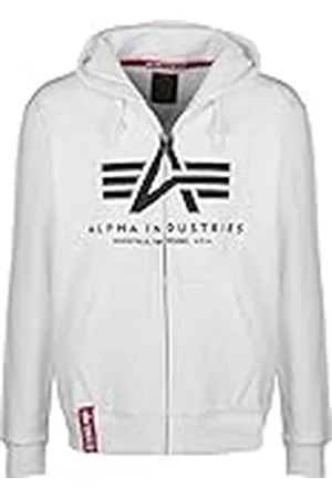 Alpha Industries Basic Zip Hoody Sweat met capuchon voor heren White