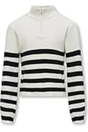 ONLY Meisjes Kogfranca Half Zip L/S Stripe KNT Noos Pullover, , 146-152