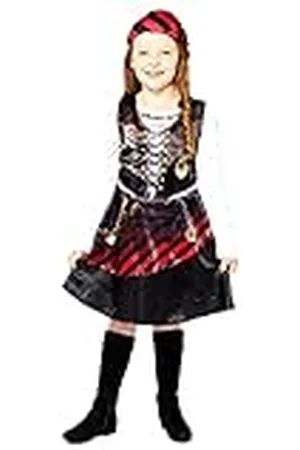 Amscan Kinderen Duurzaam Piraten Meisje Fancy Dress Kostuum Leeftijd: 2-8 Jaar, , 6-8 Years