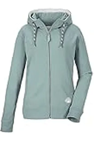 G.I.G.A. DX by killtec Dames Casual sweatjack met capuchon GS 50 WMN SWT JCKT GOTS, foggy ocean, 38, 41456-000