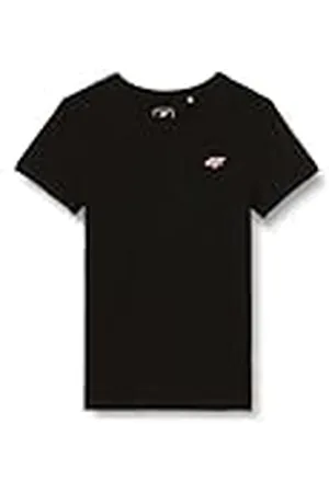 4F T-shirt F1110 Deep Black 152 voor meisjes, , 152 cm