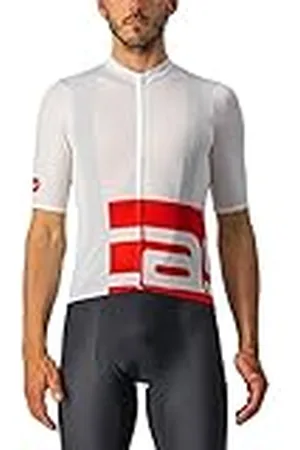 Castelli Downtown Jersey sweatshirt voor heren, wit, rood, 3XL
