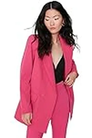 Trendyol Effen blazer met reverskraag voor dames, , 60